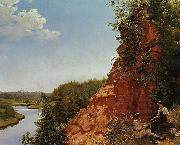 Alexey Tyranov View of the River Tosno oil painting